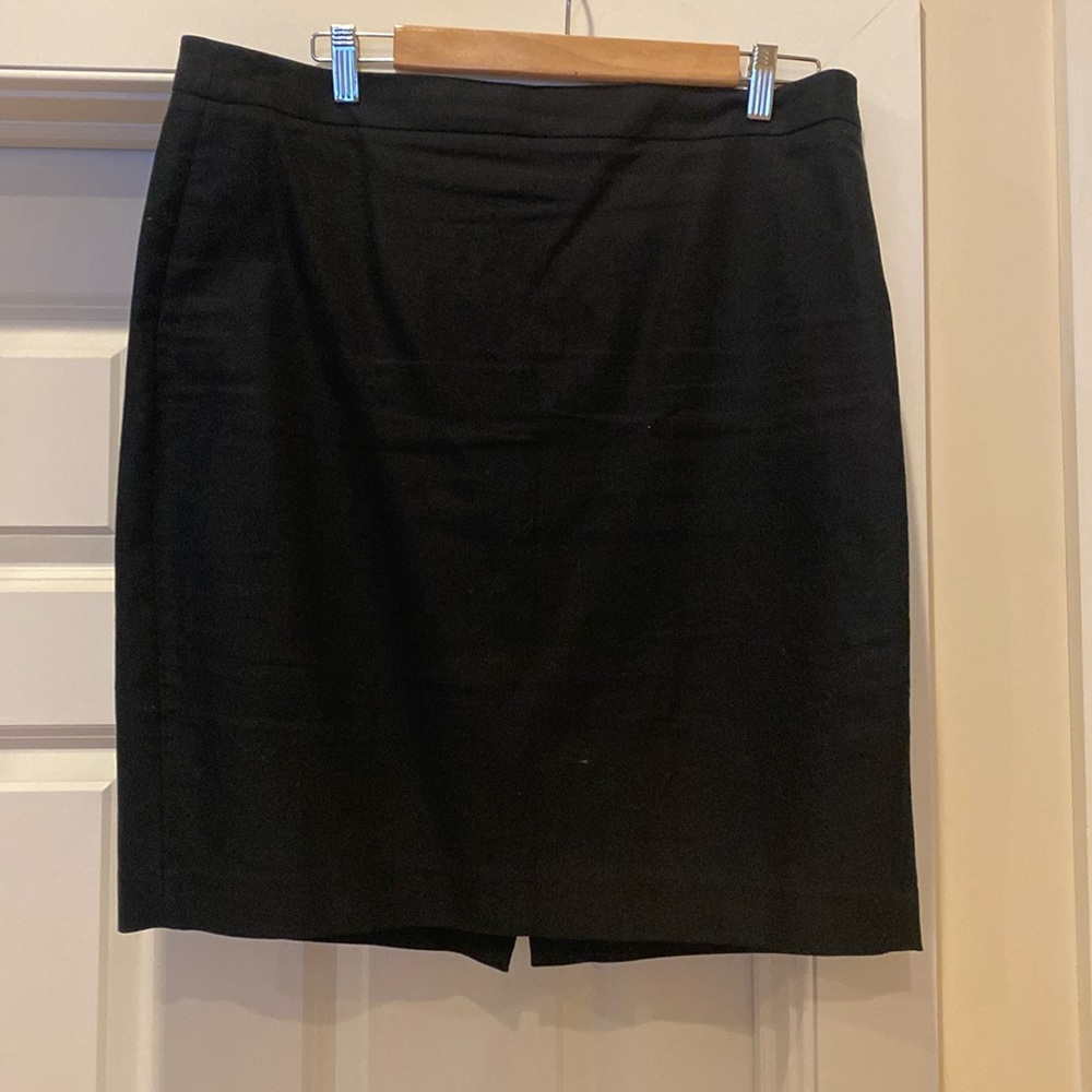 Jcrew black 100% cotton skirt